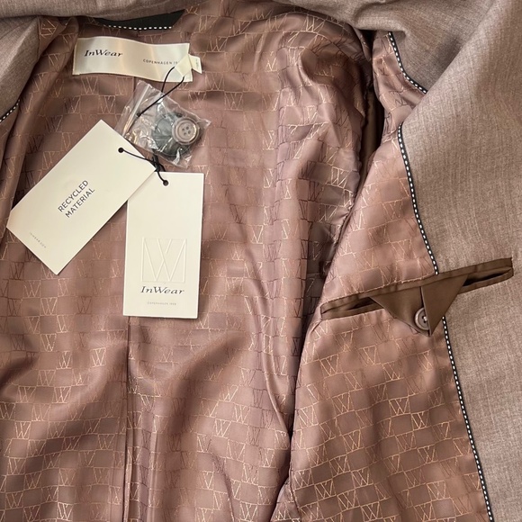 NWT InWear Oversized Naxal Blazer, Americano Brown, Size 6 / 36 - Picture 11 of 11